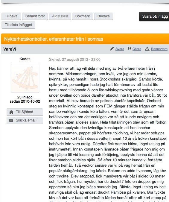 Exempel på haffningar