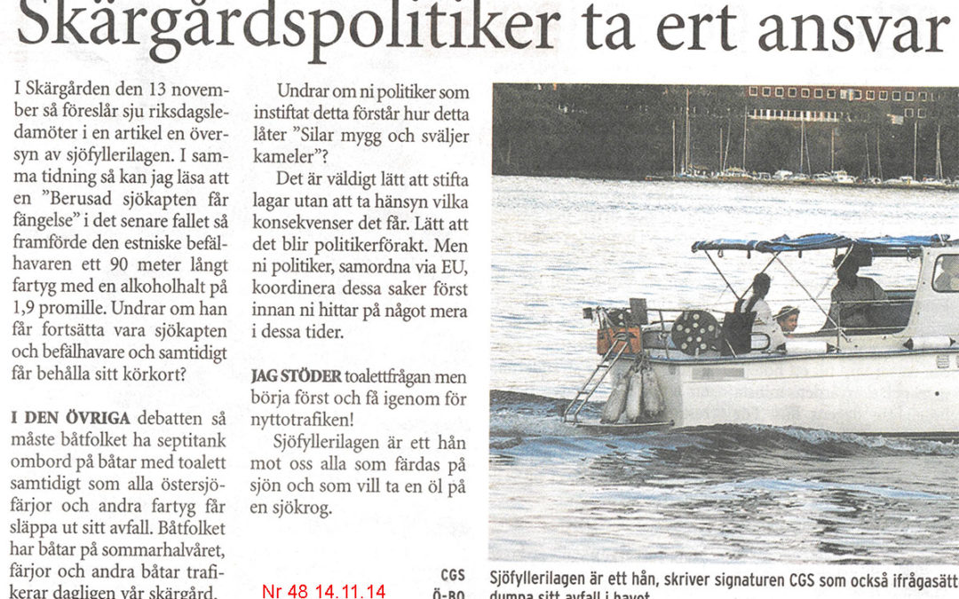 Insändare tidningen Skärgården